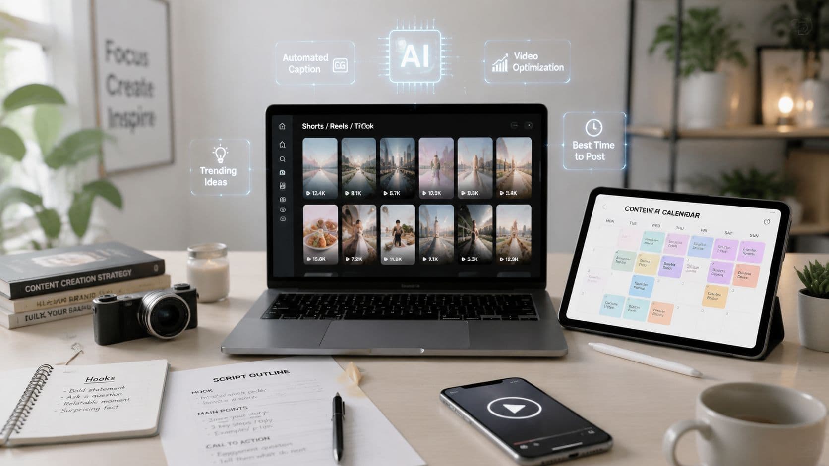 Batch Content Creation for Short-Form Video